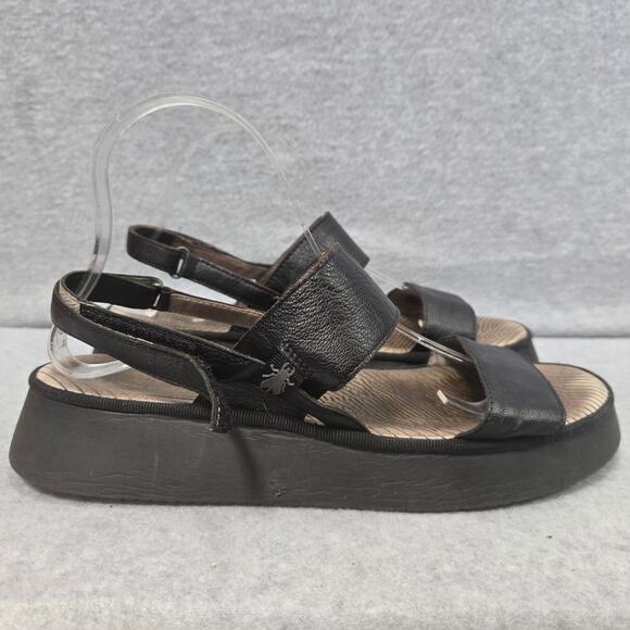 Fly London Cura Platform Slingback Sandals Size 41 - Picture 1 of 8